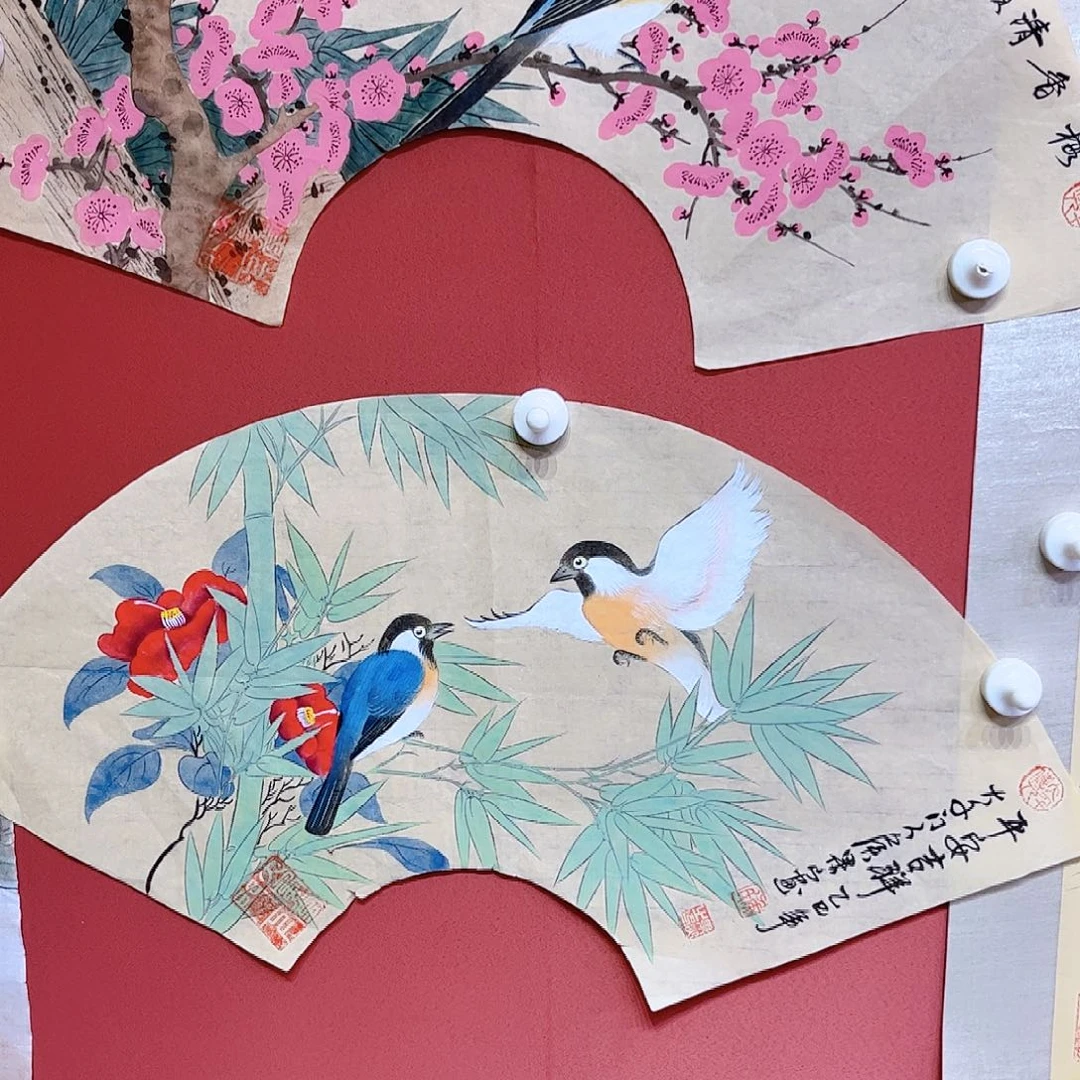 国画侯果山老师亲笔手绘作品朵