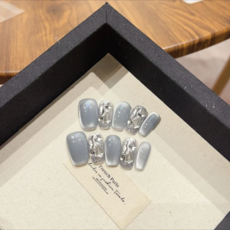 【冰岛蓝钻】手工穿戴新款冰川蓝氛围感美贴高级感春夏穿戴