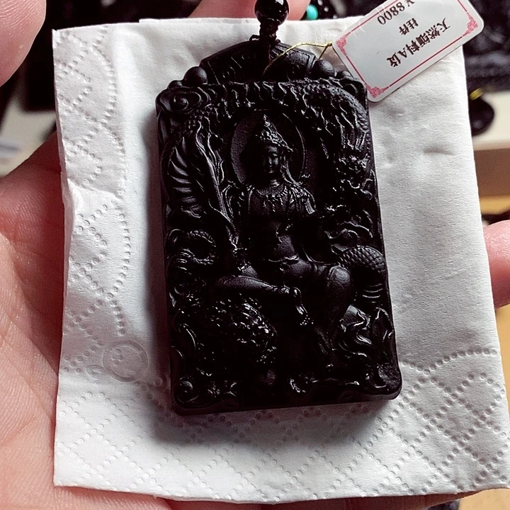 风**天天然缅料A货文文殊挂件236