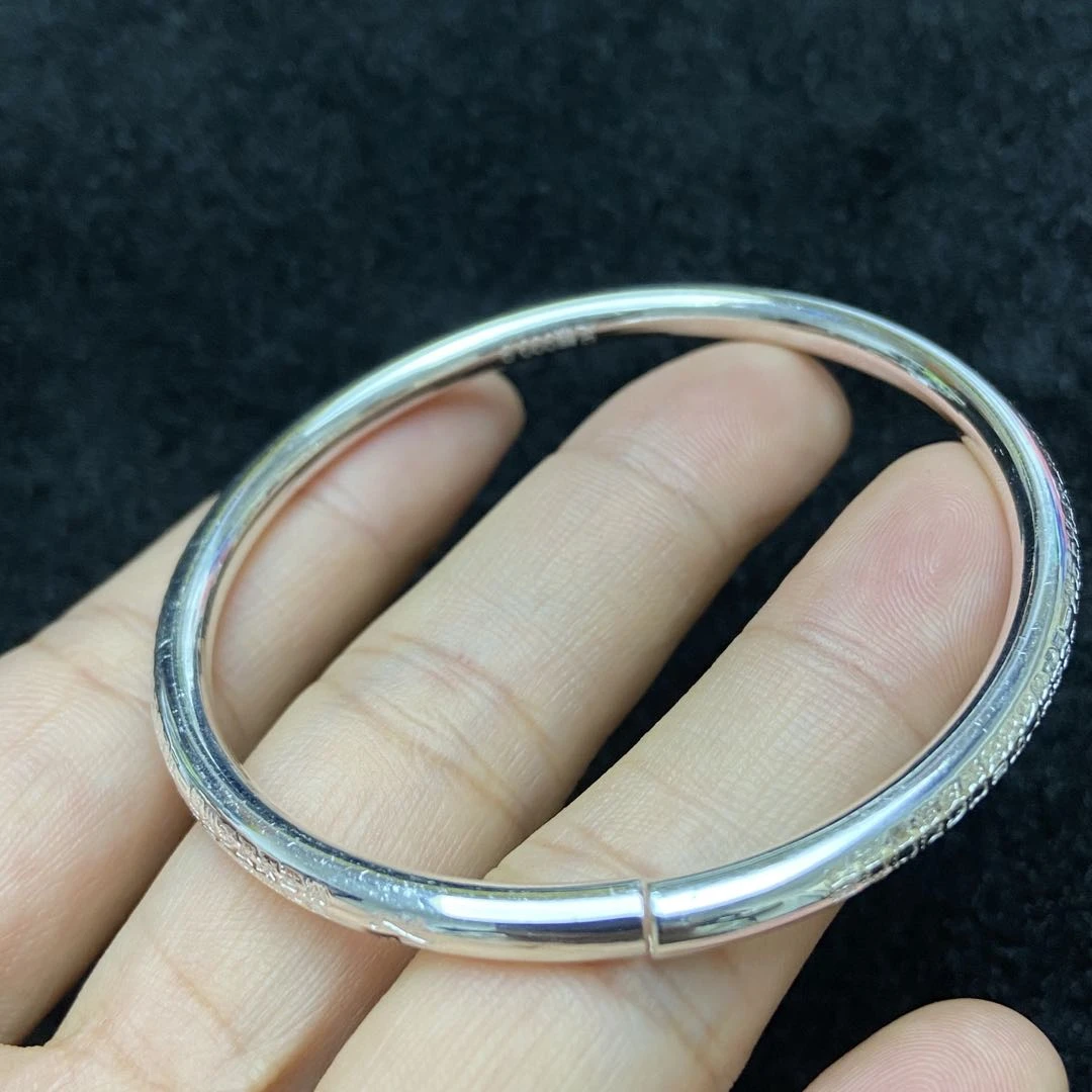 足银银制品 【星浩好物】足银手镯-3QT140H26【多样性发一件】24g