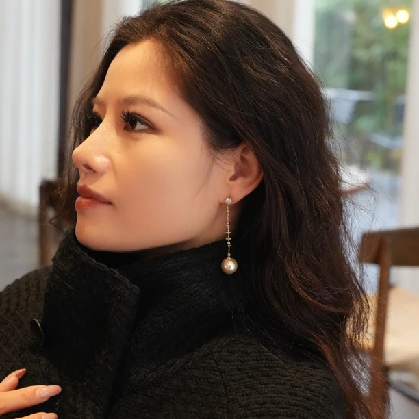 铜合金耳饰 A488精致百搭女人法式气质立体优雅女神时尚简约耳环