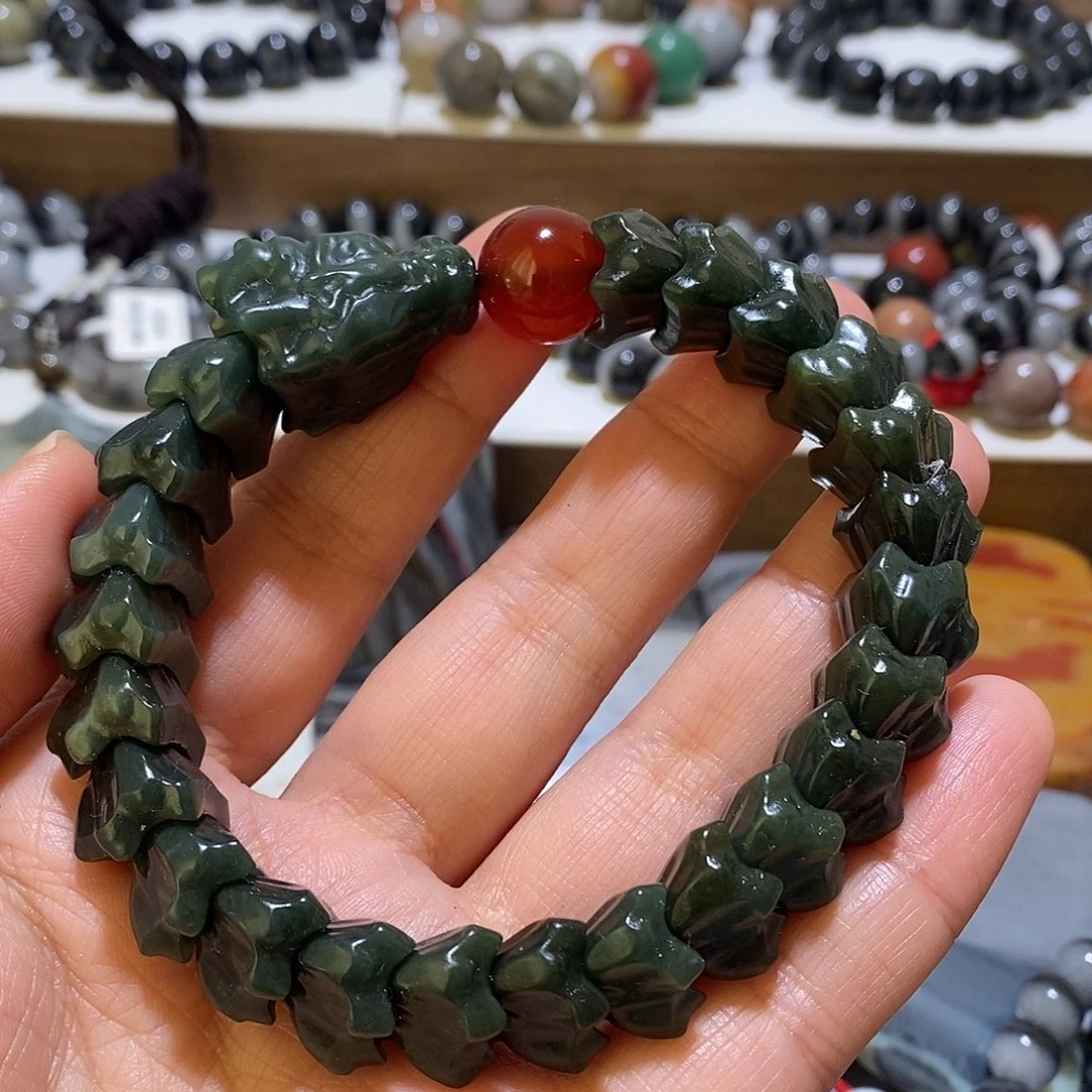 和田玉未镶嵌手链