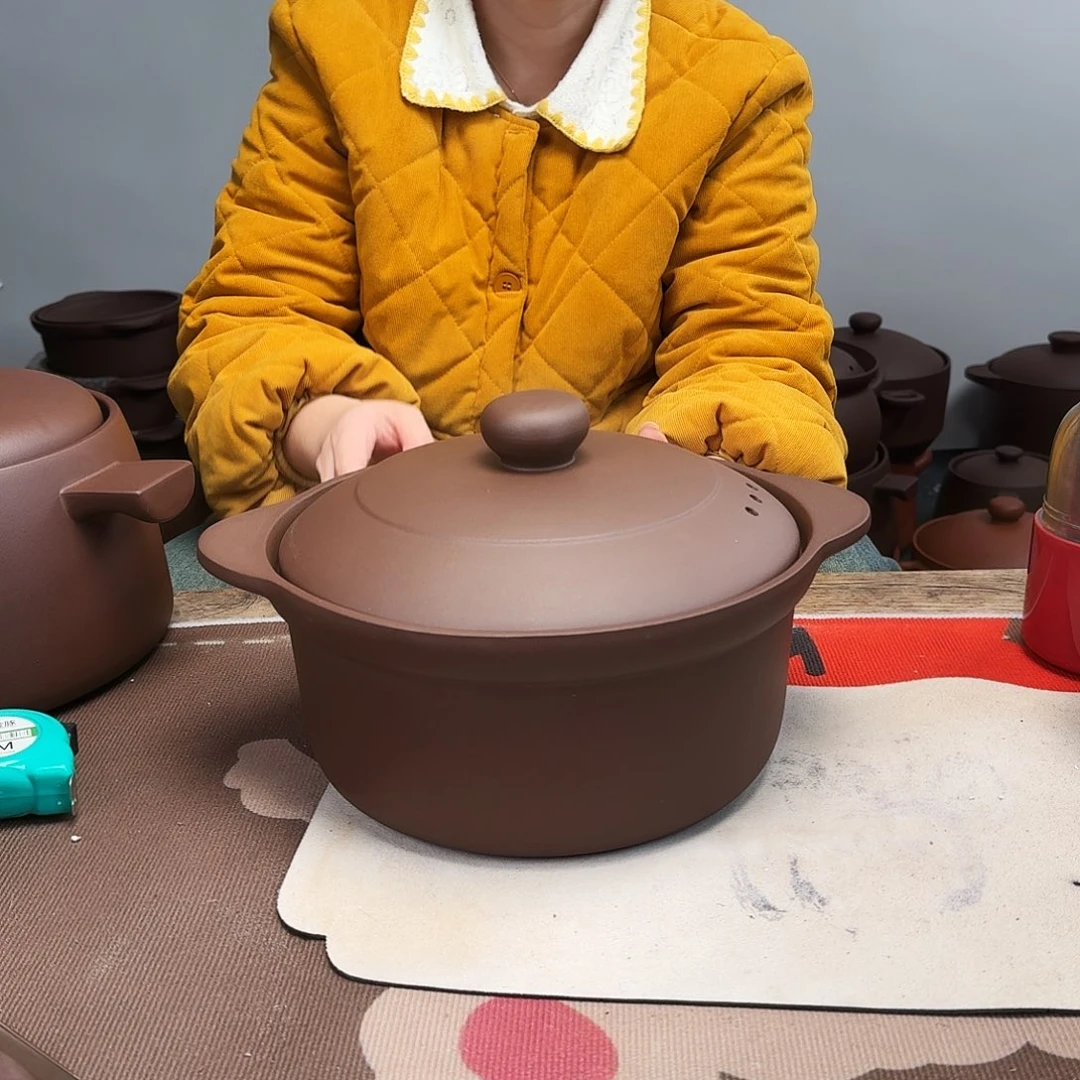 紫砂砂锅3升正品无暇