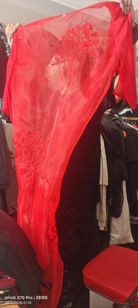 时尚性感拖尾礼服结婚蓬蓬裙婚纱中国风夏季演出服