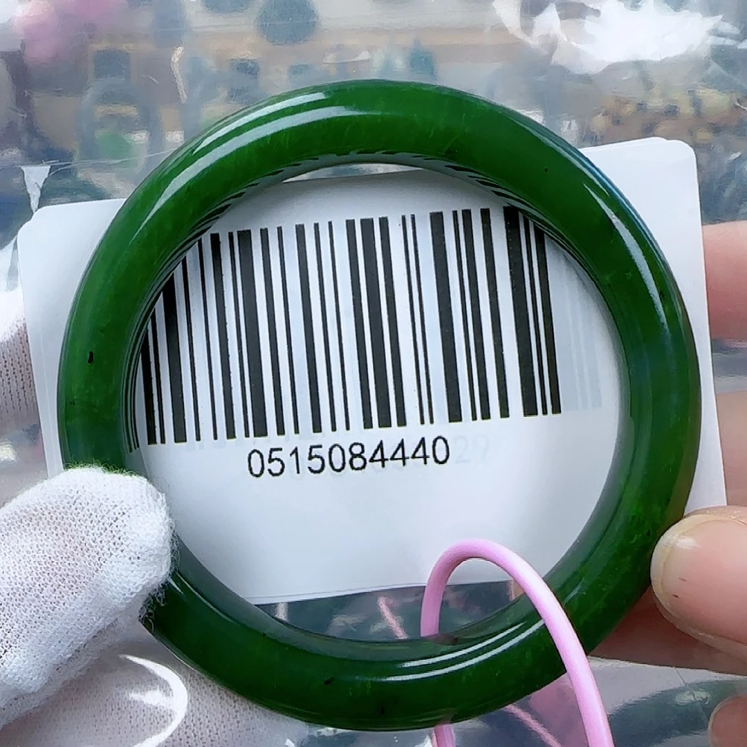 和田玉（碧玉）手镯未镶嵌包容56