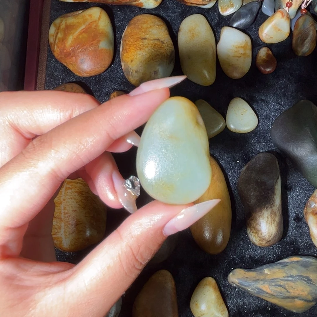 和田玉未镶嵌挂件20