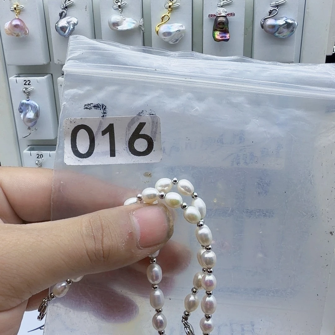 合金淡水珍珠颈饰