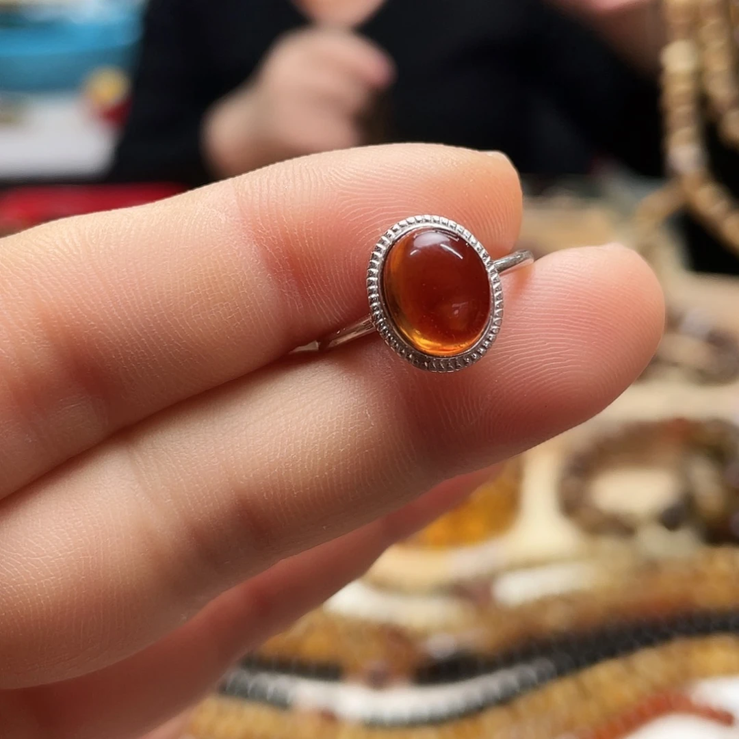 琥珀裸石未镶嵌生**翔大