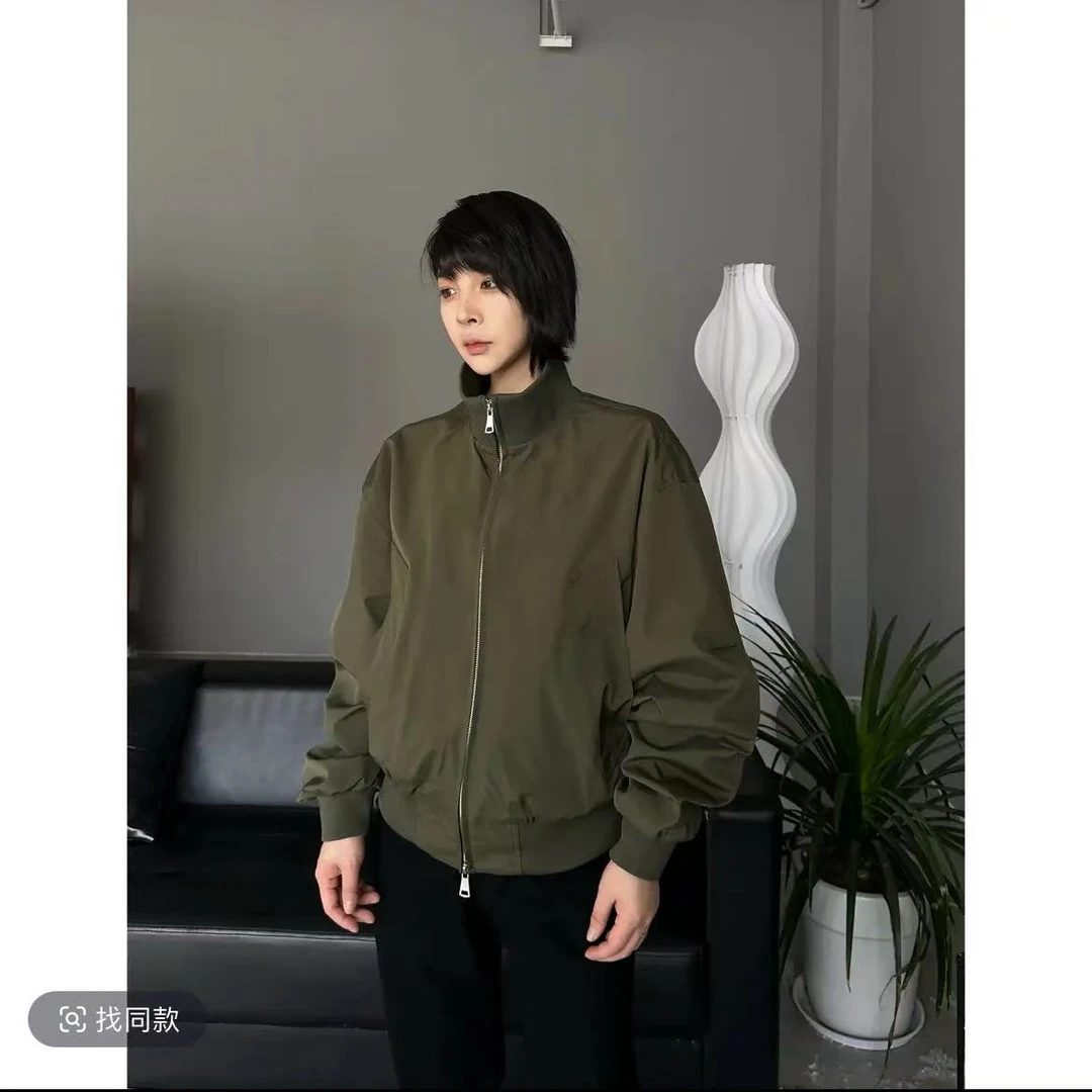 2025春季新款立领飞行夹克百搭休闲情侣宽松外套