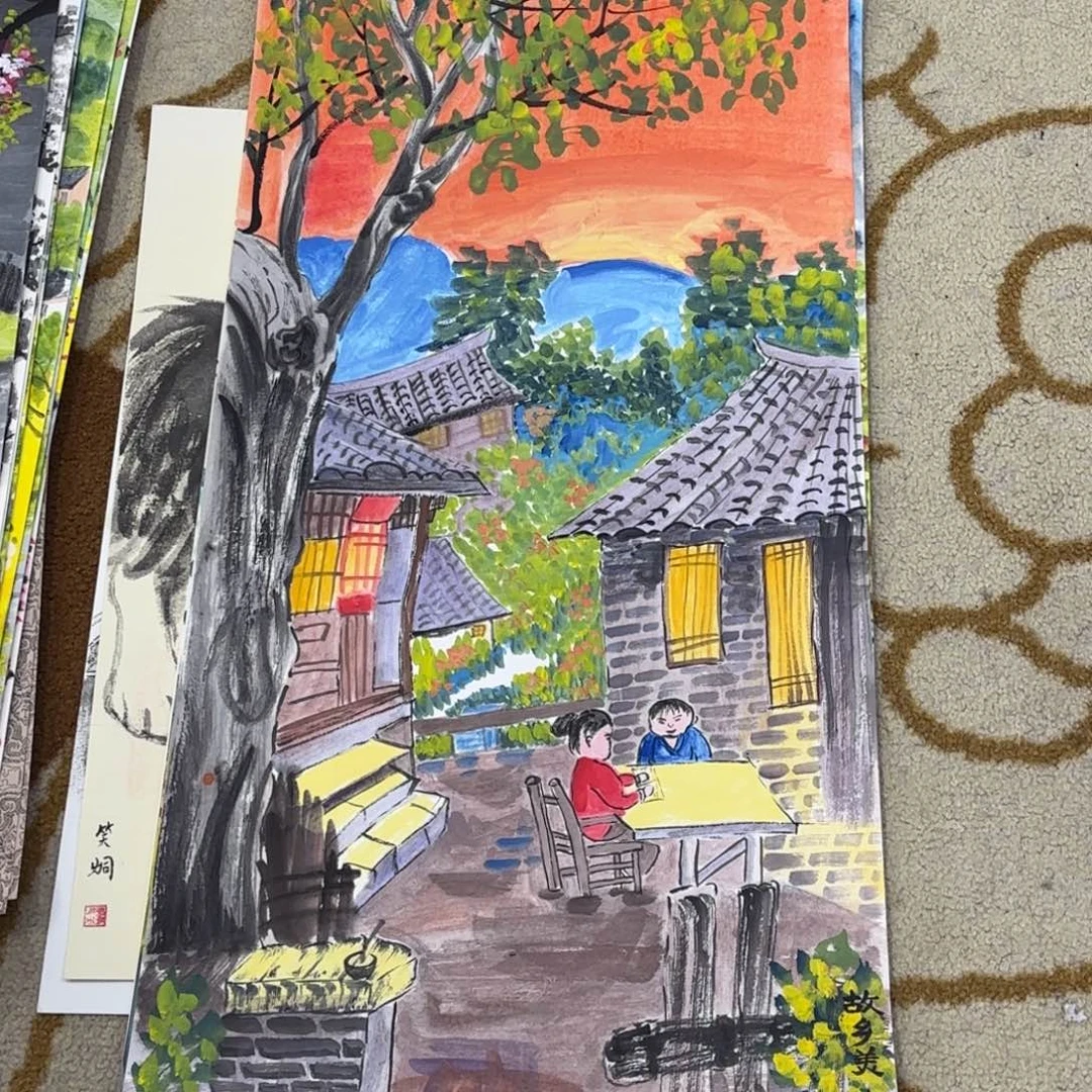 国画33-66卡纸作品艺