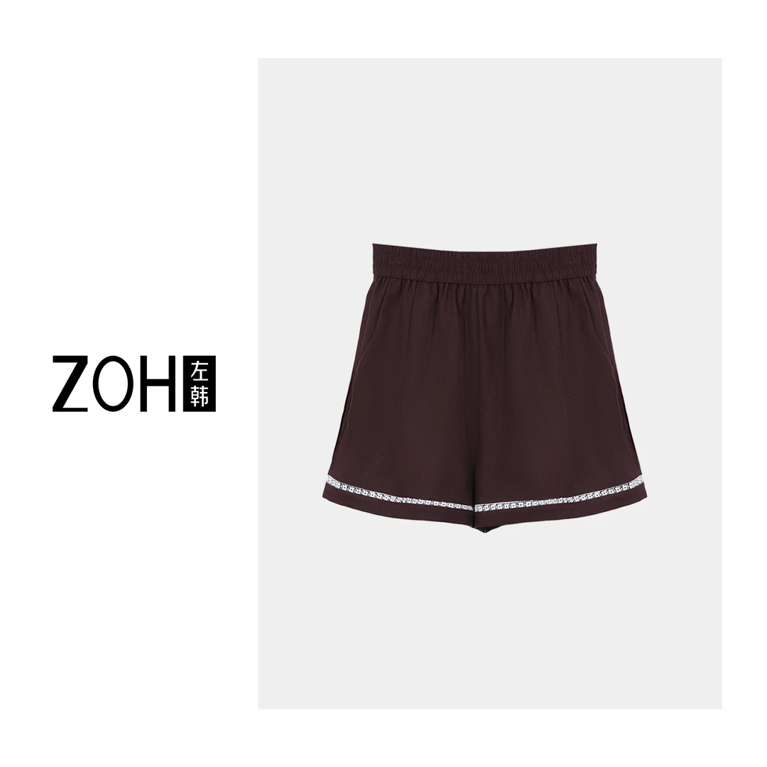ZH152【左韩】时尚简约短款裤子 KH520163C