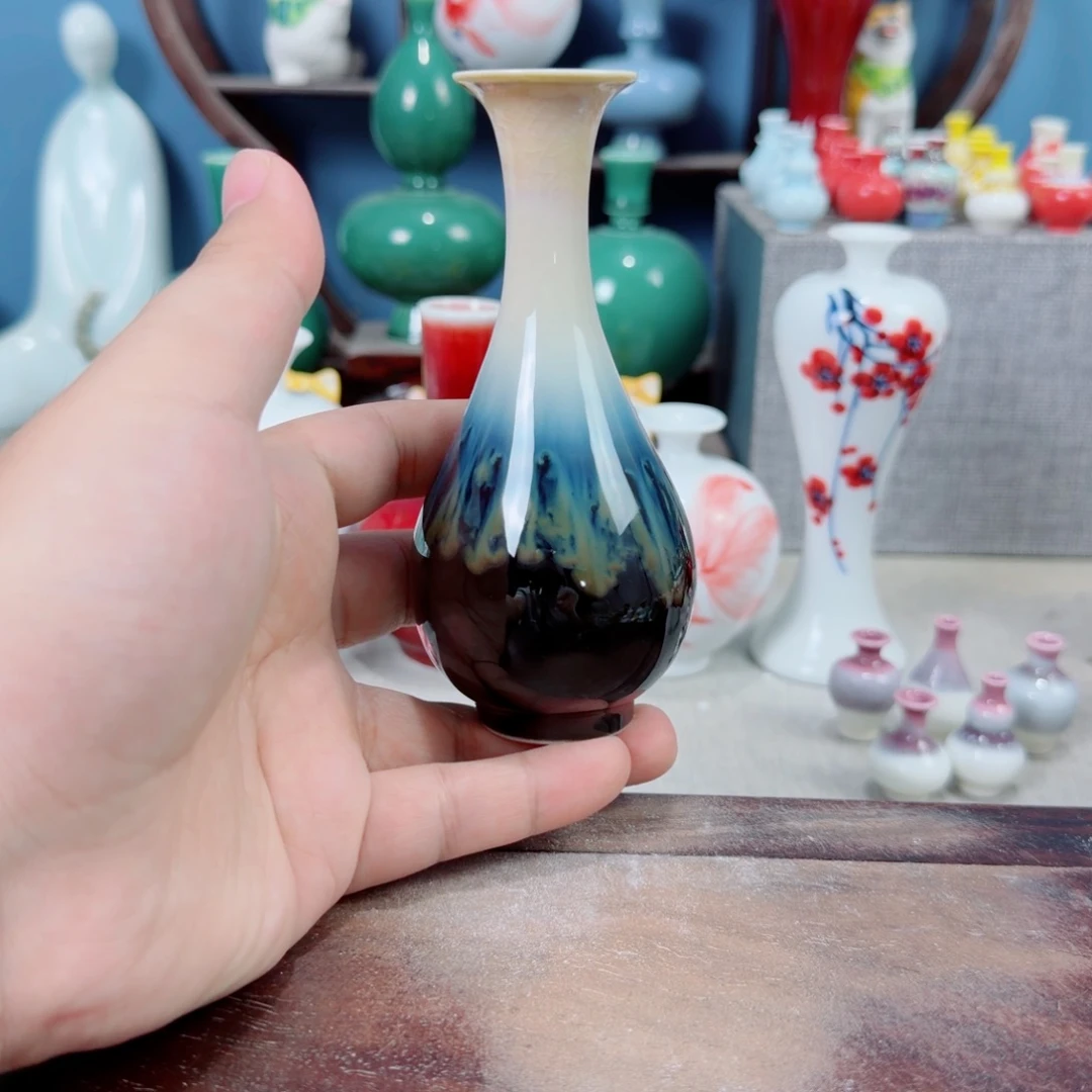 陶瓷手工小花器摆件