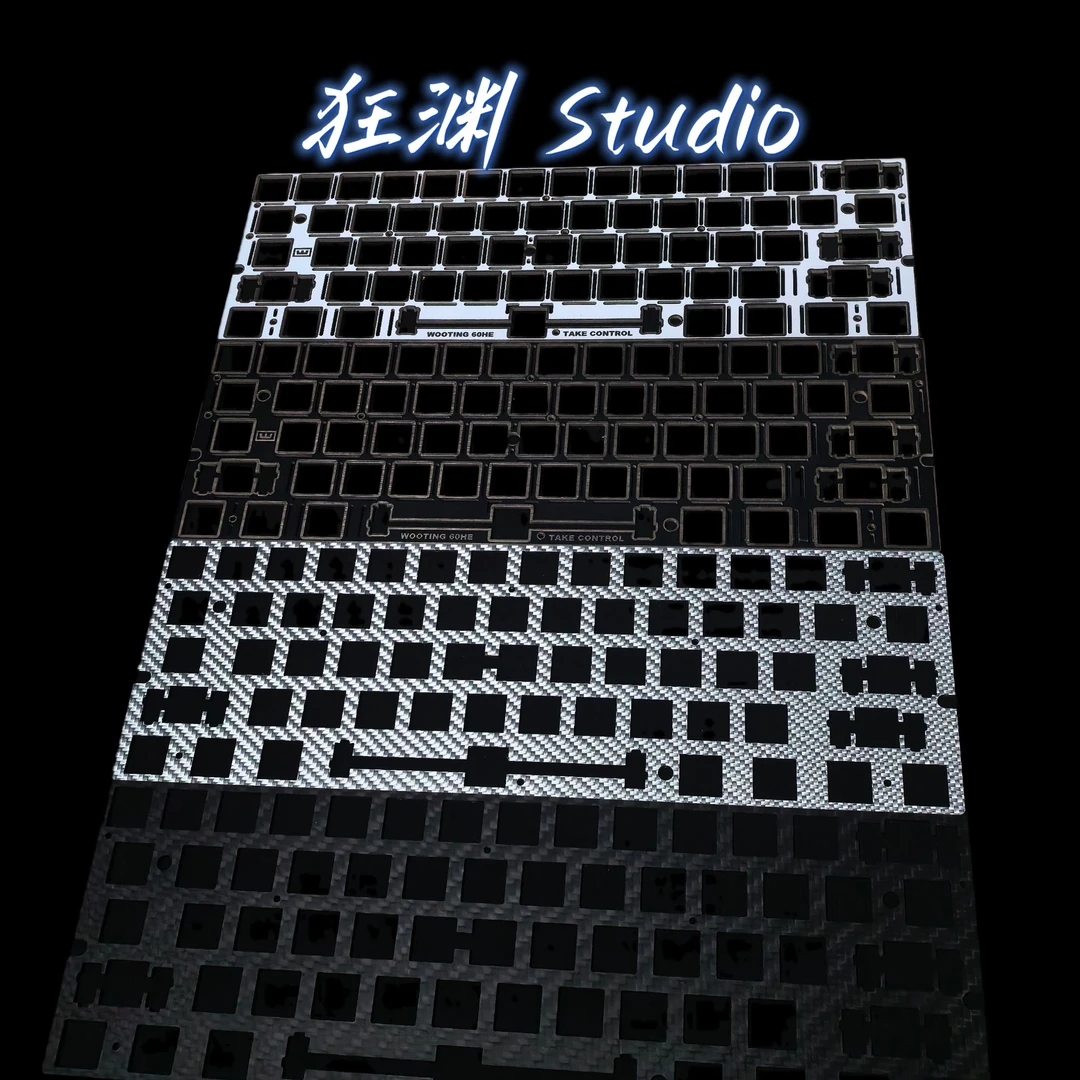 客制化键盘套件定位板套装沉金fr4定位板，碳纤维满改定位板GH60