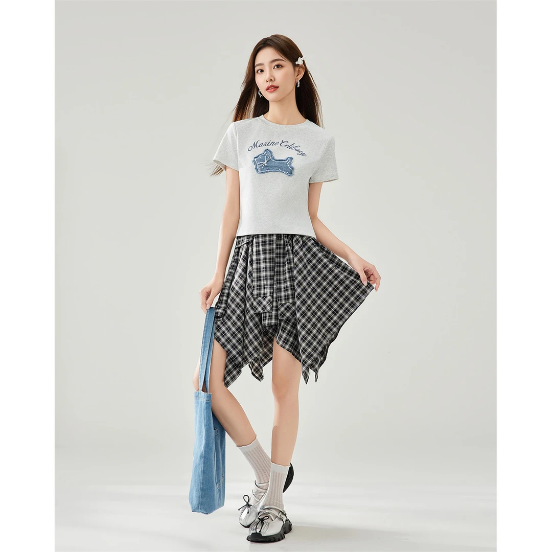 【专场】IEF/爱依服上衣2025夏季新款美式洋气休闲显瘦T恤流光风