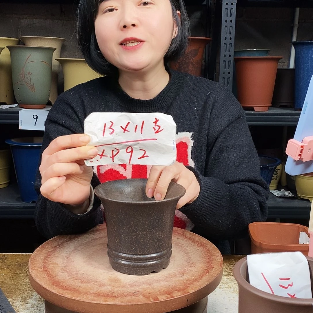 紫砂一只紫砂花盆XP92