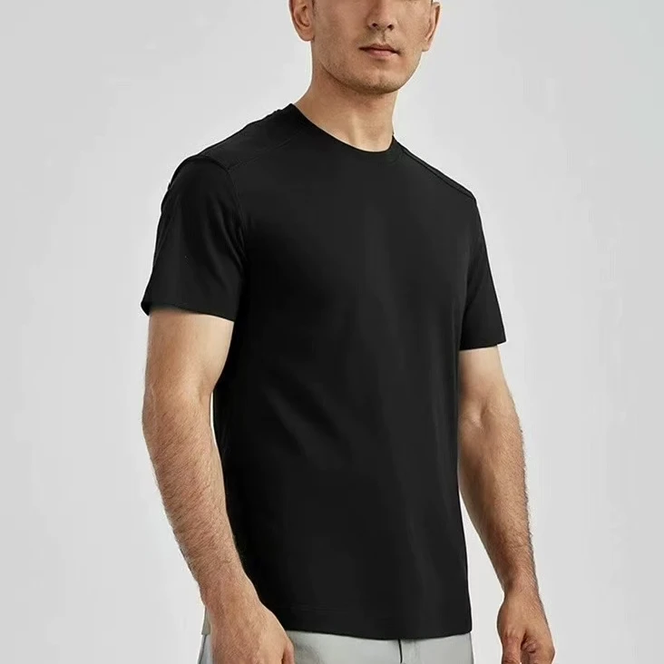 479-太阳袖标弹力速干短袖，凉感面料，锦纶透气网眼速干