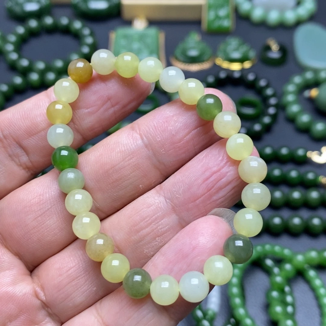 和田玉手串未镶嵌