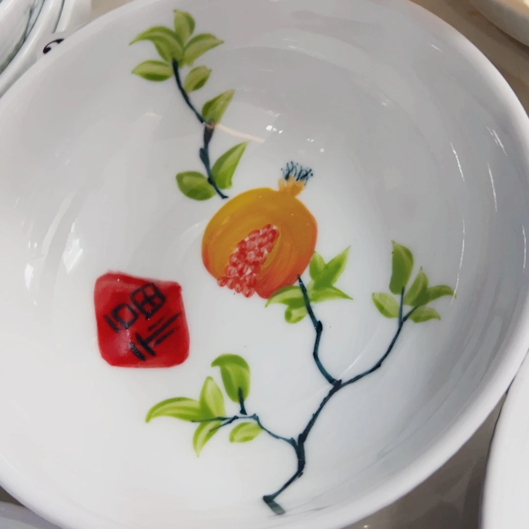 瓷片景德镇陶瓷手工手绘制作