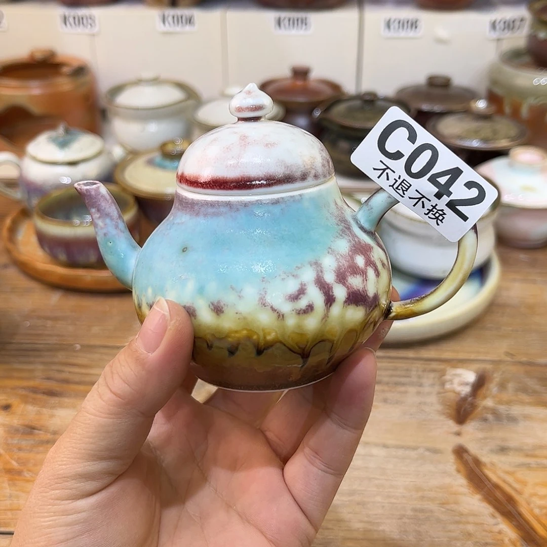 白泥茶杯猫**儿陶瓷艺术