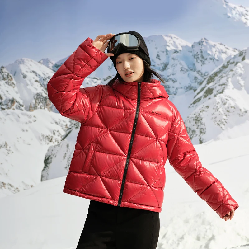 EP YAYING雅莹女装 松花江白鹅绒连帽羽绒服 冬季新款Y105A