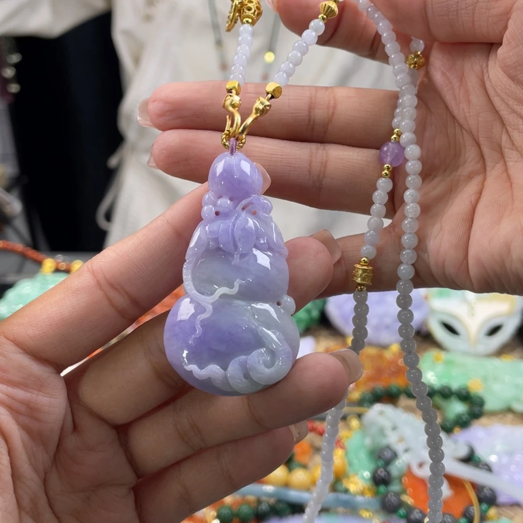 翡翠颈饰未镶嵌代编织