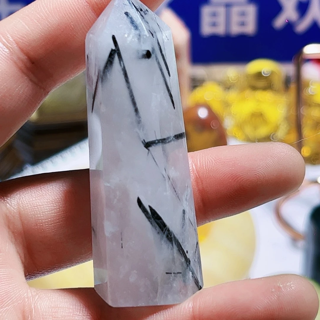 水晶天然水晶有瑕疵银S925镶嵌