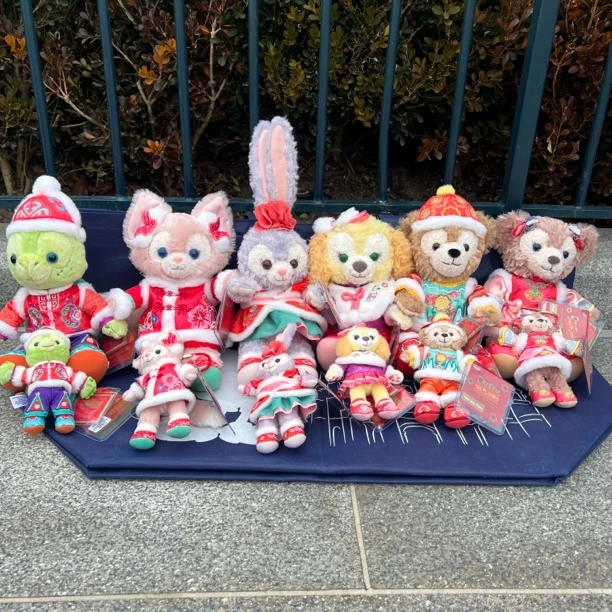 乐园正品2025港D新春七宝贝儿露露饼饼女生礼物毛绒玩具