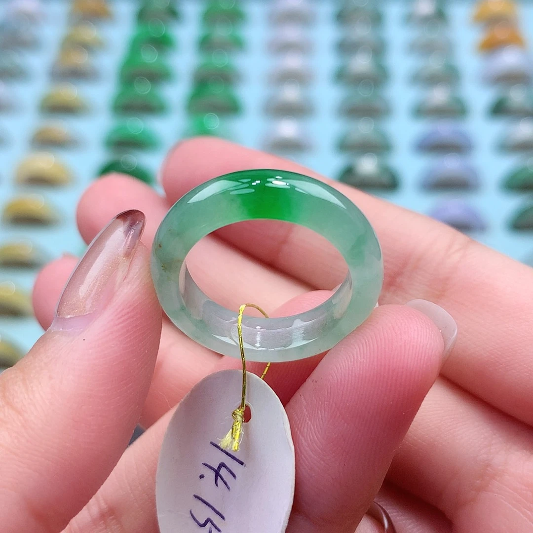 未镶嵌戒指翡翠1415圈