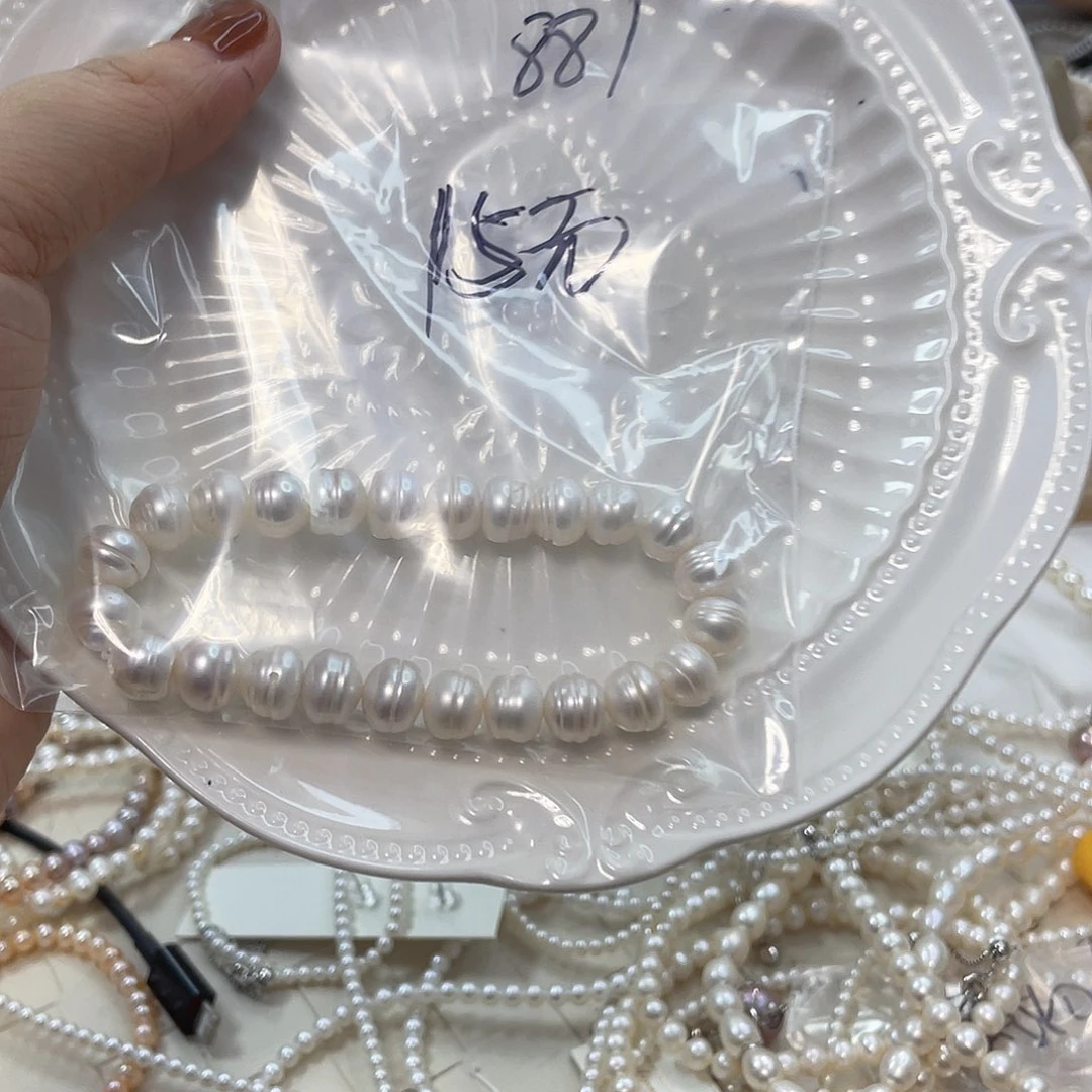 用***1颈饰银S925镶嵌淡水珍珠