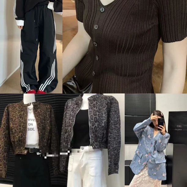 防脏水洗女印花秋季短外套开衫休闲ins针织短款