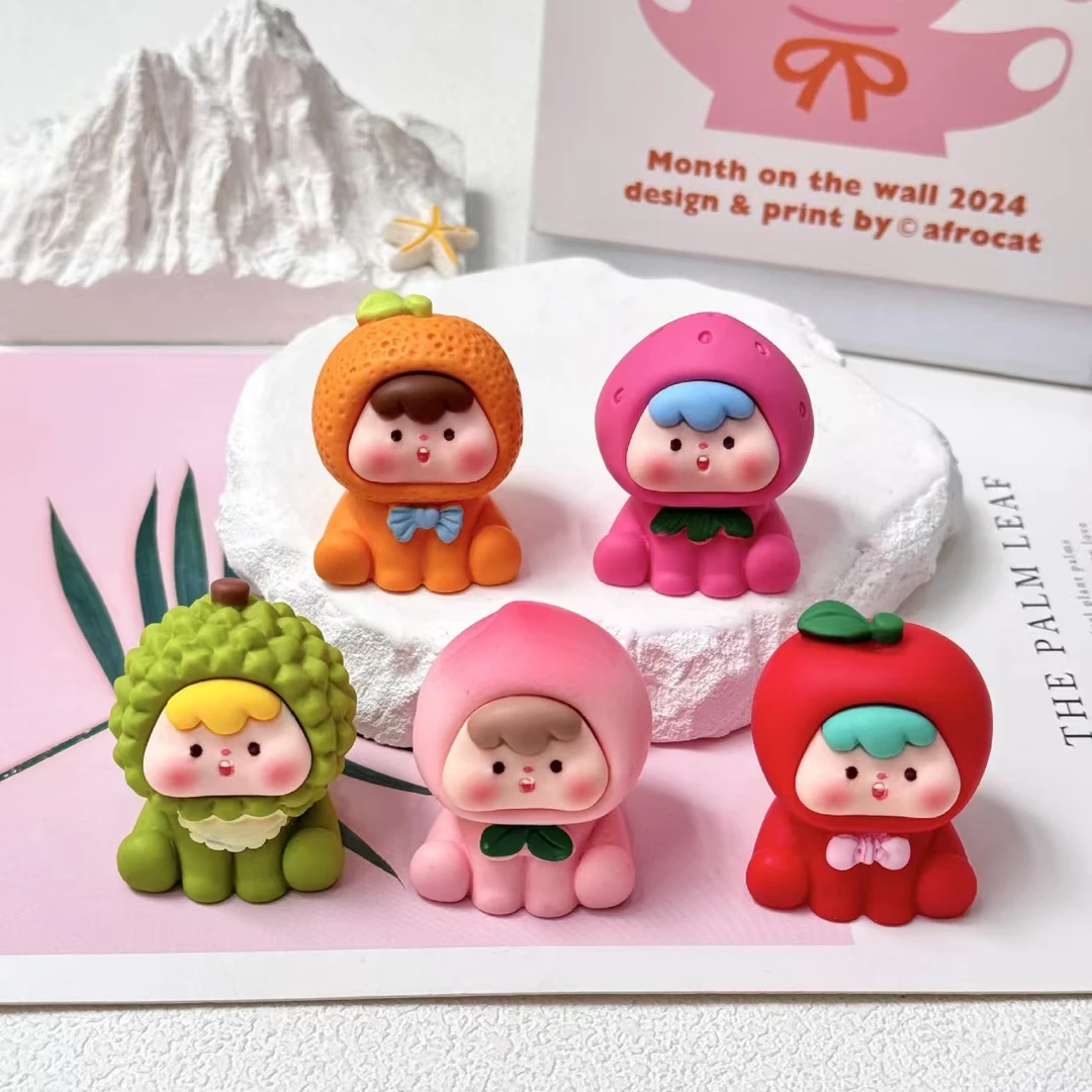【磨砂水果崽崽】立体树脂萌粒diy饰品配件潮玩创意桌面小摆件