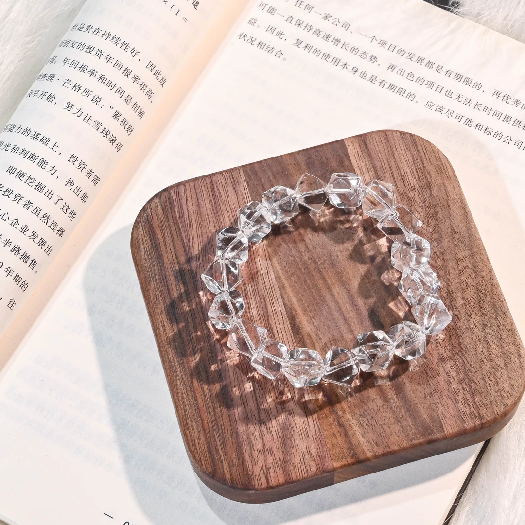 【冰川】喜马拉雅白水晶手串 净化 能量加倍 心旷神怡