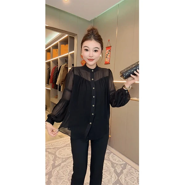 欧货设计感减龄显瘦气质温柔长袖衬衫时尚百搭小众法式春季上衣
