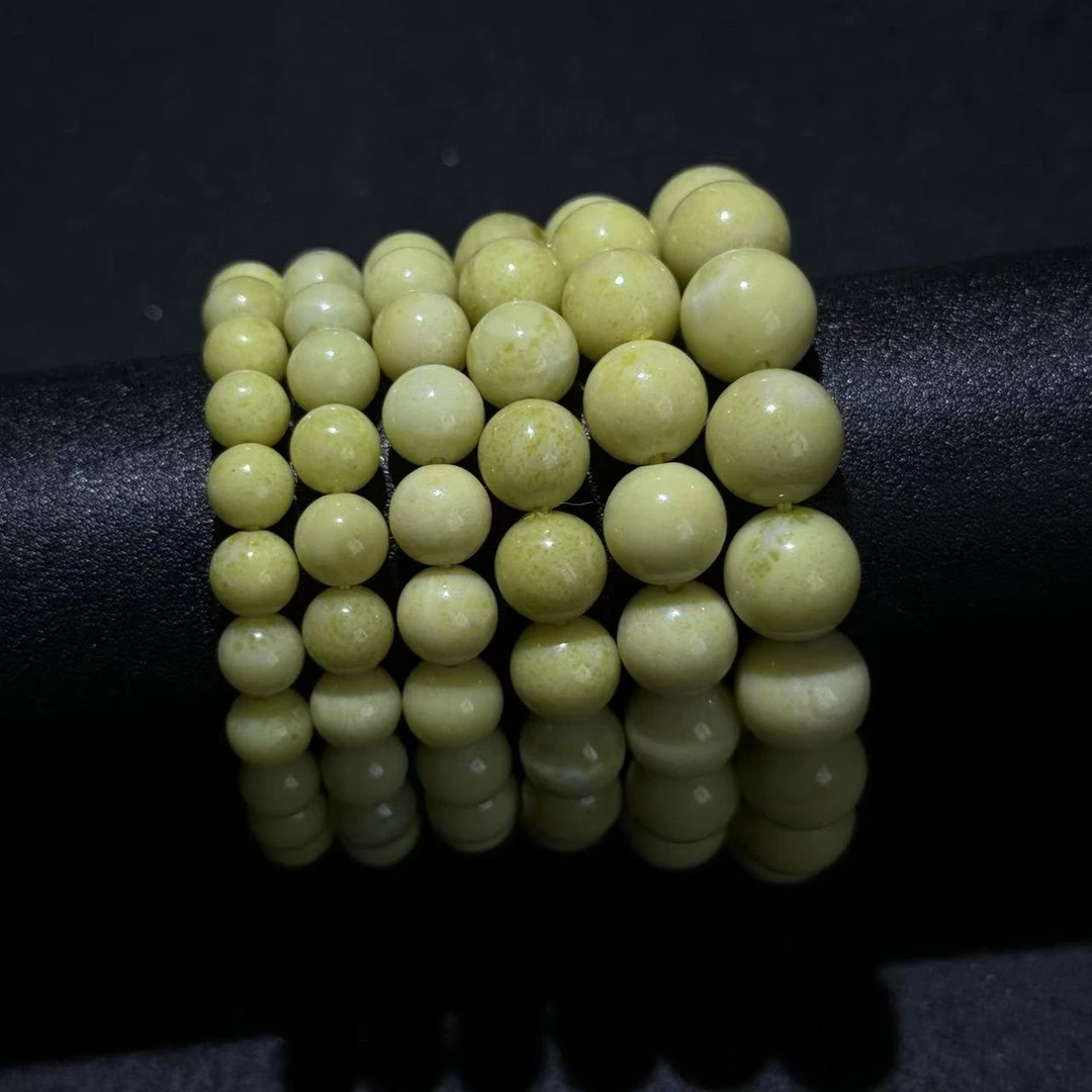 【黑胖珠宝】H0835 菜花玉手链 多样性发其一