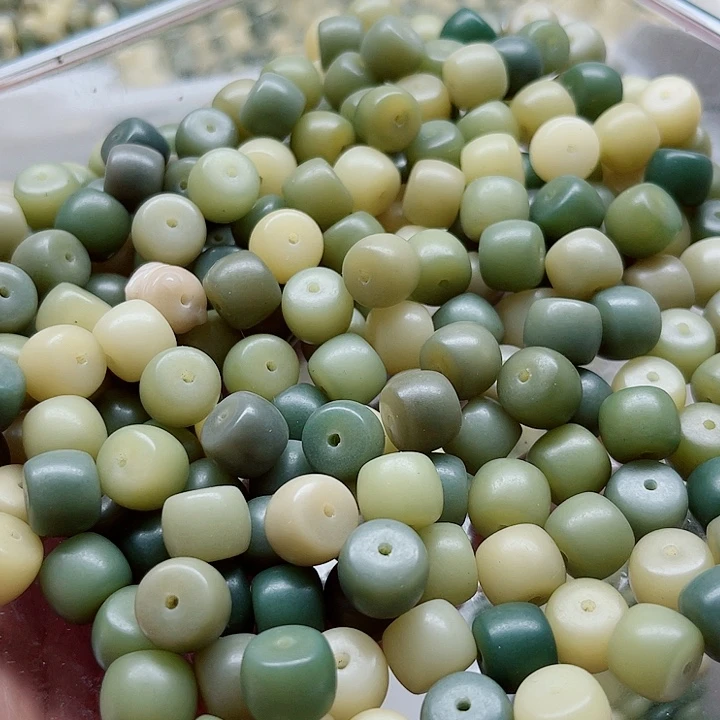 白玉菩提手串精品11-9青提直切60颗卡灯牌宠60颗
