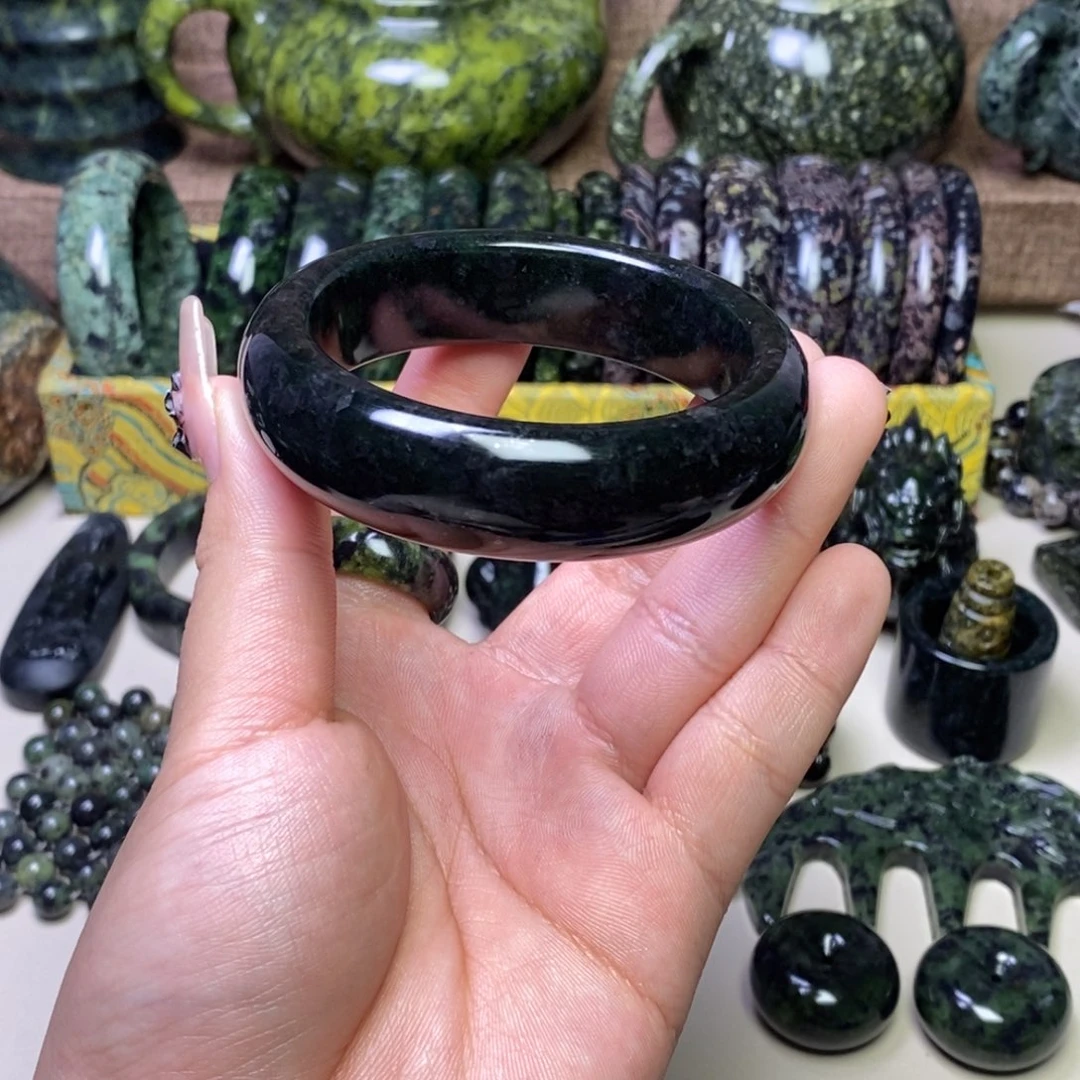 蛇纹石玉手链未镶嵌浓