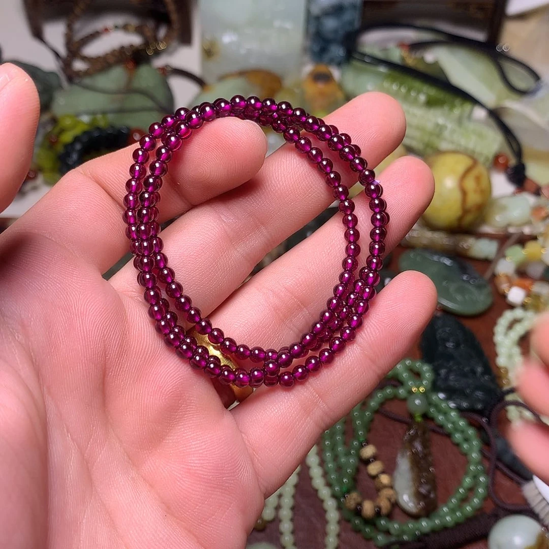 未镶嵌手链石榴石（紫牙乌）