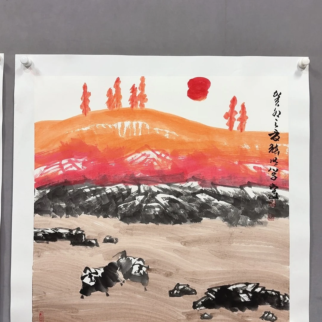 国画亲笔手绘放心去藏