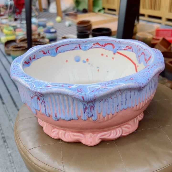 有孔，满10元发货多肉陶瓷花盆