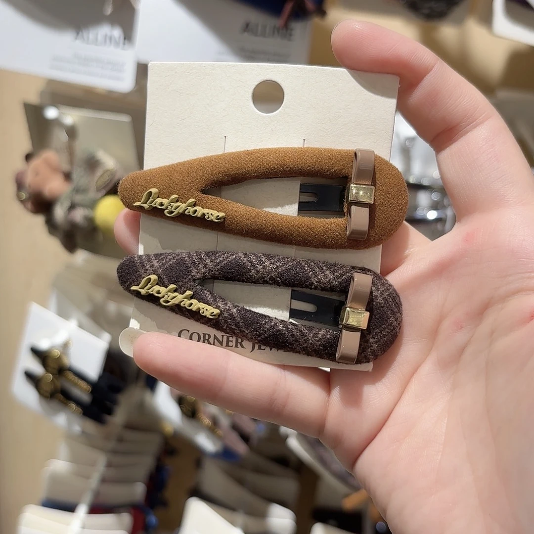 非金属咖色蝴蝶结ab