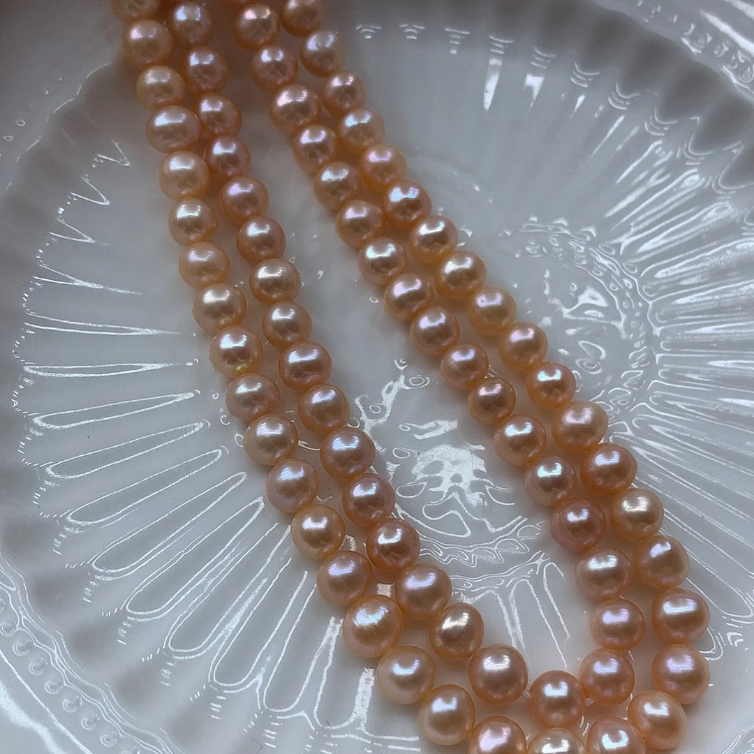 淡水珍珠6-7未镶嵌x26项链