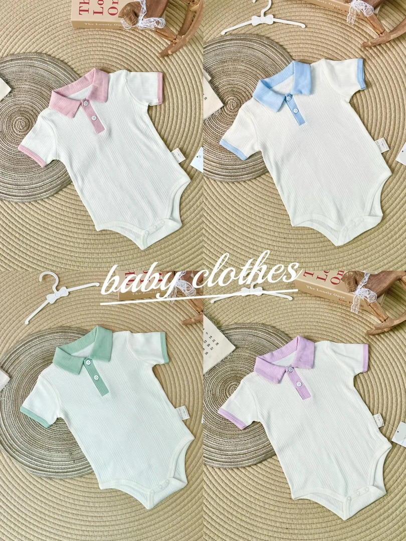 夏款婴童透气半袖宝宝婴儿休闲纯棉凉感连体超萌婴儿服网红公主