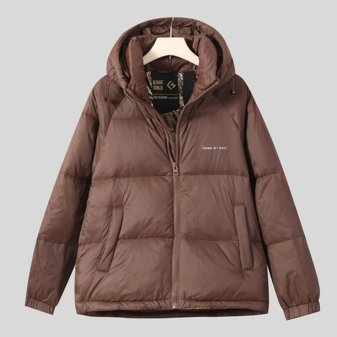 咖【简约棉服】冬季连帽情侣款简约拒寒保暖棉服108