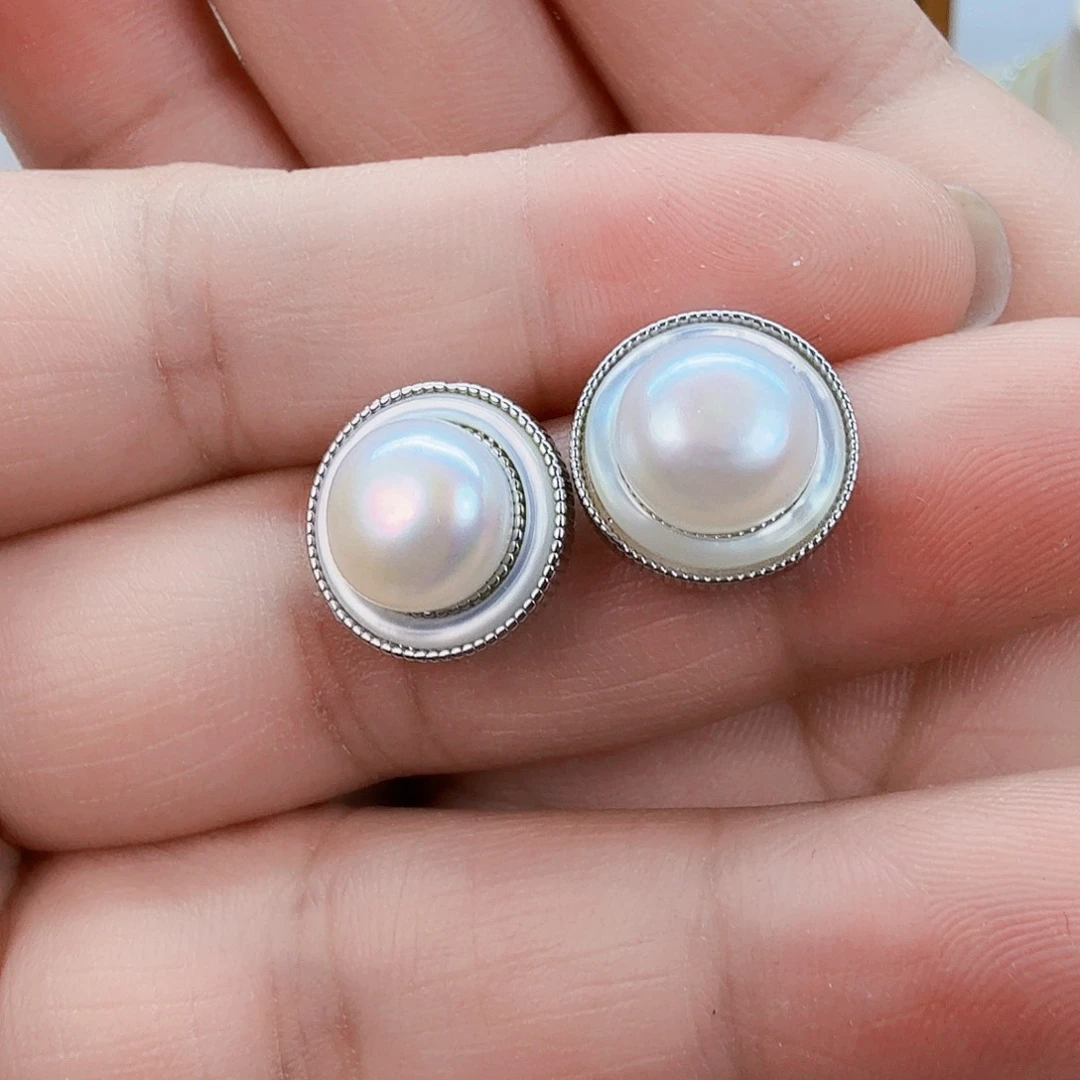 淡水珍珠耳饰未镶嵌