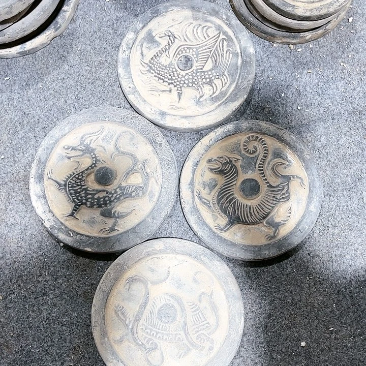 瓦当摆件摆件茶桌茶台陶瓷