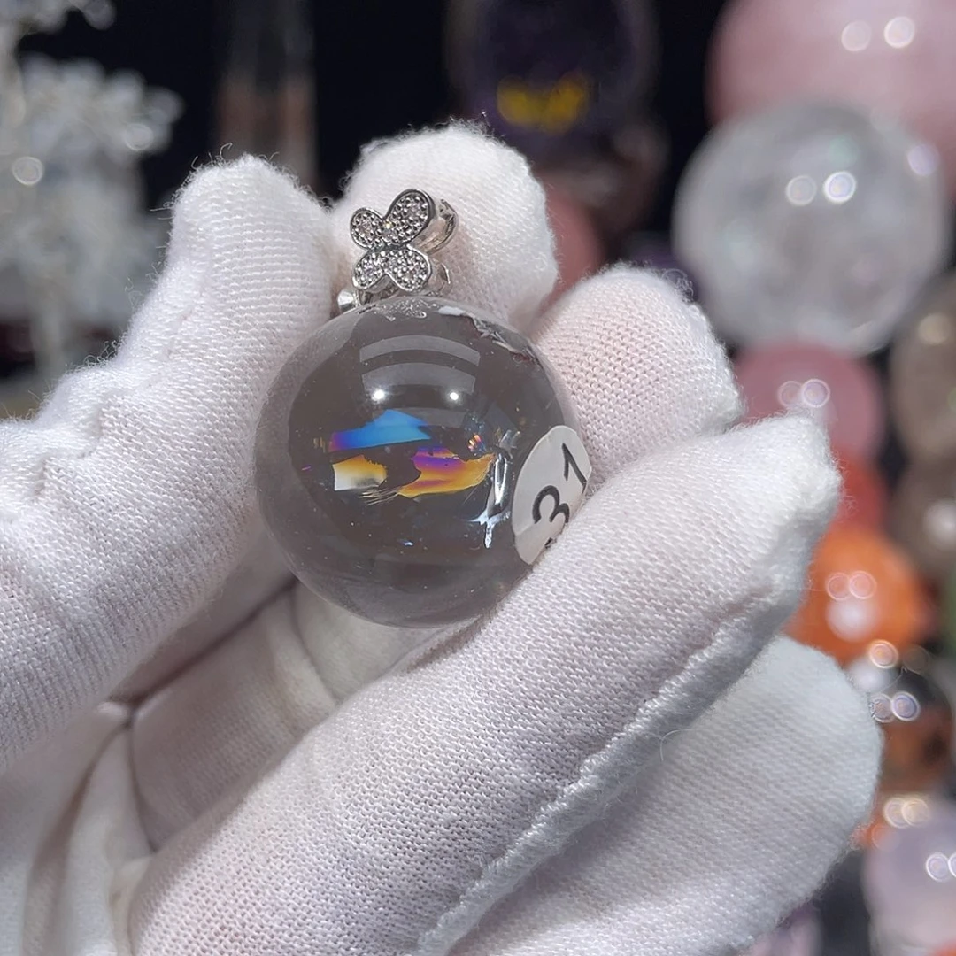 水晶珠宝半成品未镶嵌微瑕2.3打孔不退换