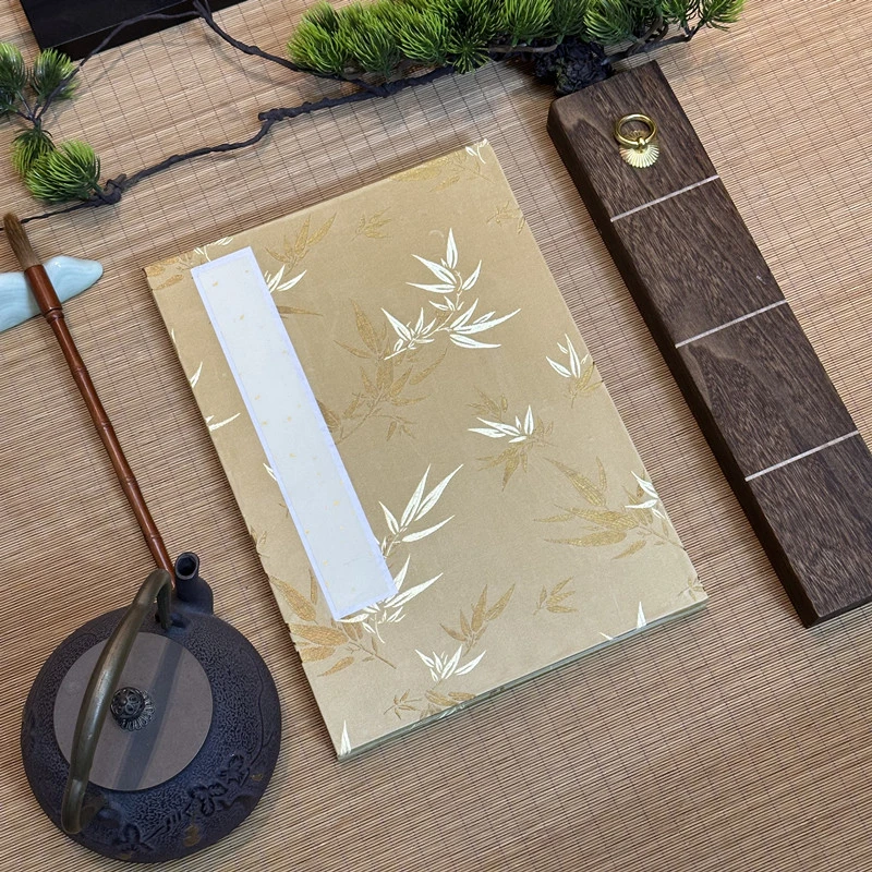 水墨景甄选[宣纸册页]25*35厘米半生半熟加厚高温锦绫手工册页