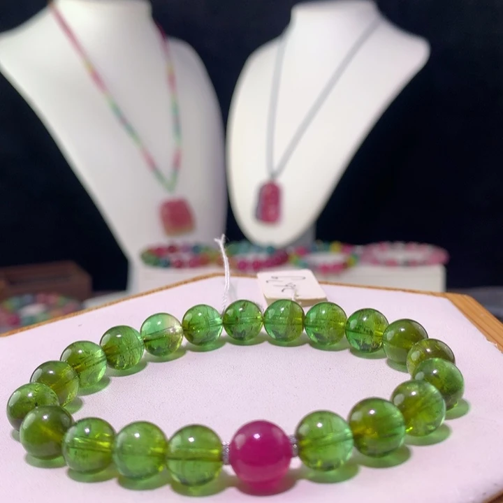 双色碧玺手链未镶嵌