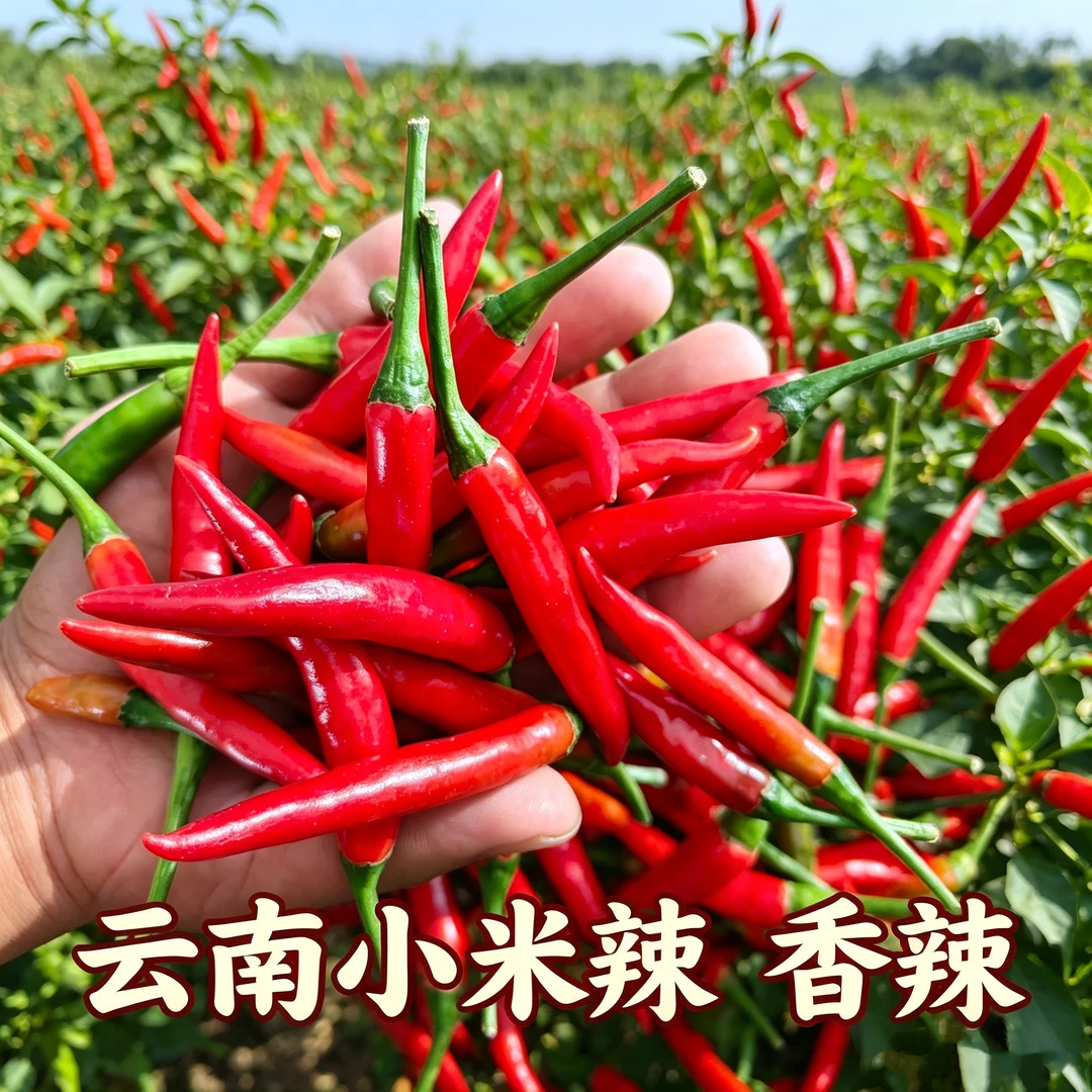 云南小米椒特辣新鲜现摘红辣椒朝天椒当季蔬菜剁椒泡椒小米辣香辣