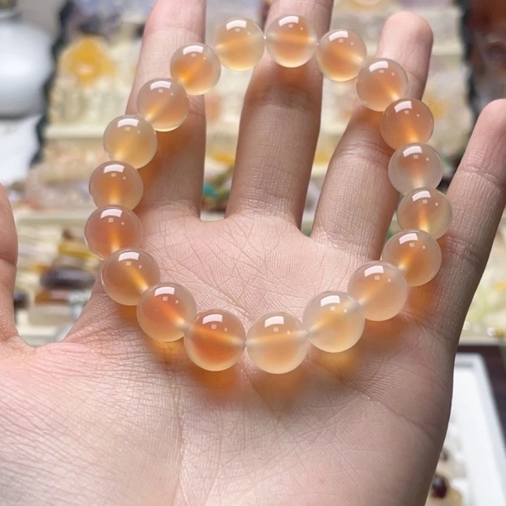 玛瑙/玉髓未镶嵌玛瑙糖心手串